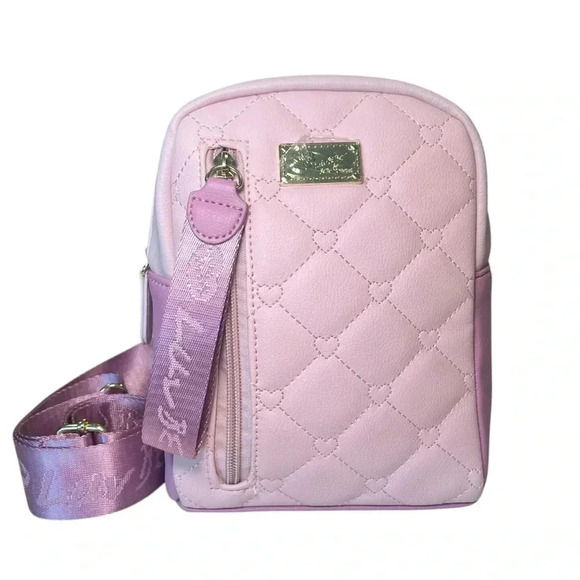 Betsey Johnson Handbags - LUV Betsey Betsey Johnson Pink Crossbody
